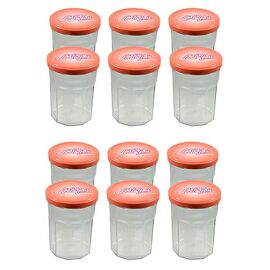 Lot De 12 Pots À Confiture Avec Couvercles 385ml 922967