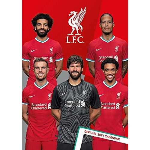 Liverpool Fc 2021 Lfc Calendrier Mural A3 30x42cm