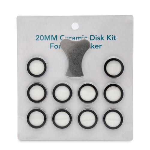 Kit d'entretien de Machine à brouillard 11 pièces, Kit de pièces de rechange de clé de disque en céramique pour Machine à brouillard