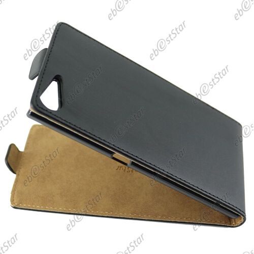 ebestStar ®  Etui en PU cuir Clapet ULTRA FINE Housse Coque pour Wiko Highway Star 4G + Film, Couleur Noir