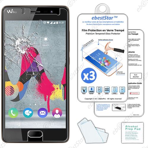 Ebeststar ® Pour Wiko U Feel Lite - Lot X3 Film Protection Écran Verre Trempé Anti Casse Anti-Rayures