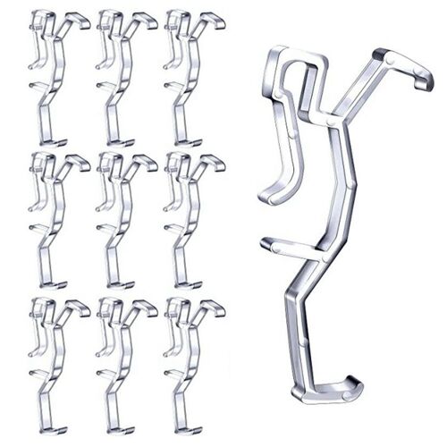 Clips de CantonnièRe Clip de Support de Retenue Caché en Plastique Transparent pour CantonnièRe de Store de FenêTre, PièCes de Stores Horizontaux en Faux et Bois