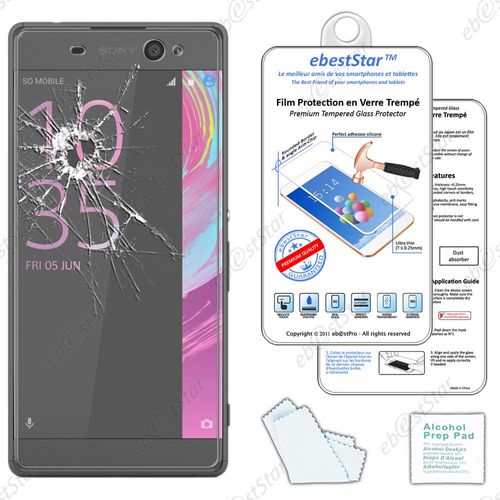 Ebeststar ® Pour Sony Xperia Xa Ultra, Xa Ultra Dual - Film Protection Écran Verre Trempé Anti Casse Anti-Rayures