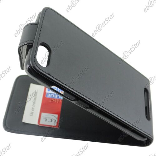 ebestStar ®  Housse Simili Cuir à Clapet Coque Etui pour Wiko Lenny 3 et Jerry, Couleur Noir