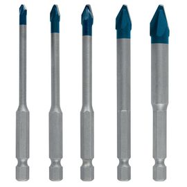 Bosch Coffret de forets EXPERT HEX-9 HardCeramic 4/5/6/8/10 mm, 5 pièces - 2608900597