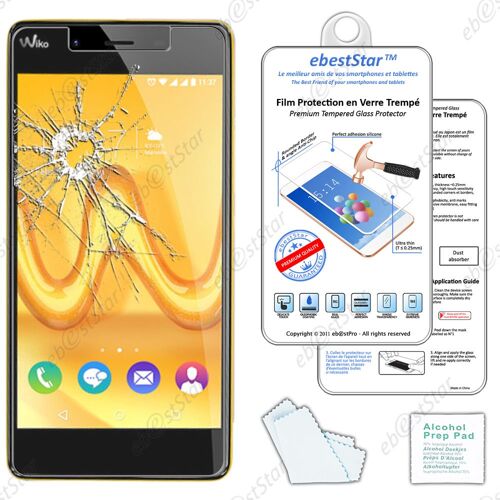 Ebeststar ® Pour Wiko Tommy - Film Protection Écran Verre Trempé Anti Casse Anti-Rayures
