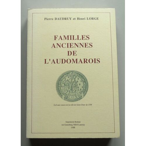 Familles Anciennes De L'audomarois