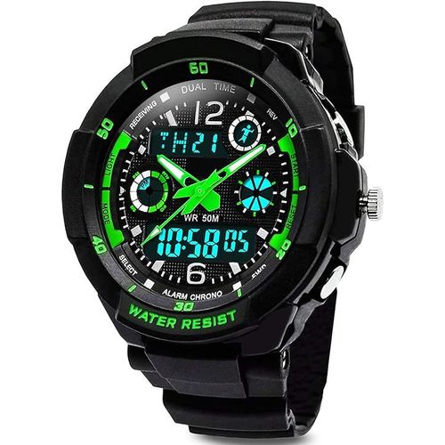 Digital Montres Pour Enfants Garçons - Aqsacokiya - 50 M Étanche Sports De Plein Air Montre Avec Alarme/Minuteur/Eclairage