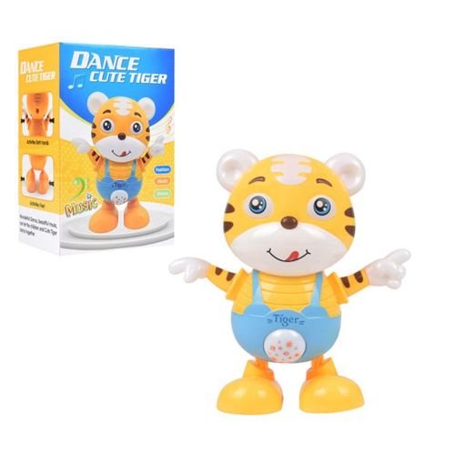 Robot Jouet Électrique Danse Tigre Mignon, Dessin Animé Musique Légère, Jouet De Marche Pour Enfants