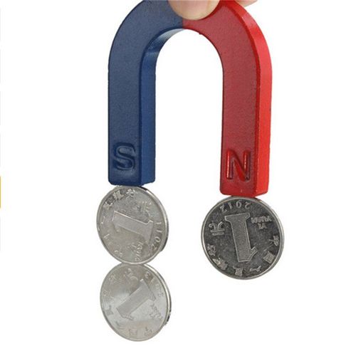 Aimant Fer À Cheval En Forme De U Pour Enfants, 1 Pièce, Jouet Éducatif, Sac De Remplissage De Fête, Fournitures Scolaires, Fournitures D'Enseignement, 4x4cm