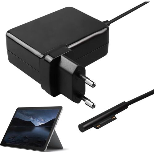 Chargeur Microsoft Surface Go : chargeur adaptateur secteur Surface Go 24 W 15 V 1,6 A pour Microsoft Surface Go, Go 2, Go 3, Surface Pro 3, Surface Pro 4 Core m3, Câble d'alimentation de 1,2