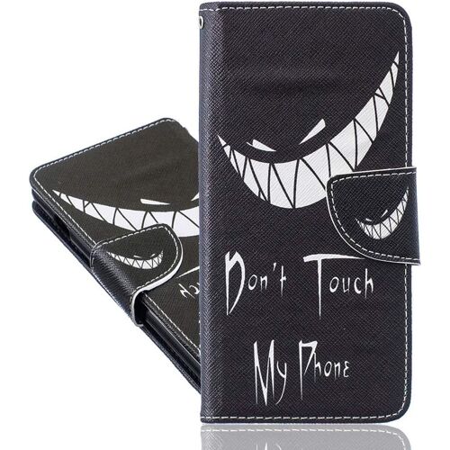 Coque Compatible Avec Xiaomi Poco X5 Pro, Cuir Pu Magn¿¿Tique Etui Fentes De Cartes Support Portefeuille Etui ¿¿ Rabat Protecteur Housse Pour Redmi Note 12 Pro Plus. Bad Smile Bbk