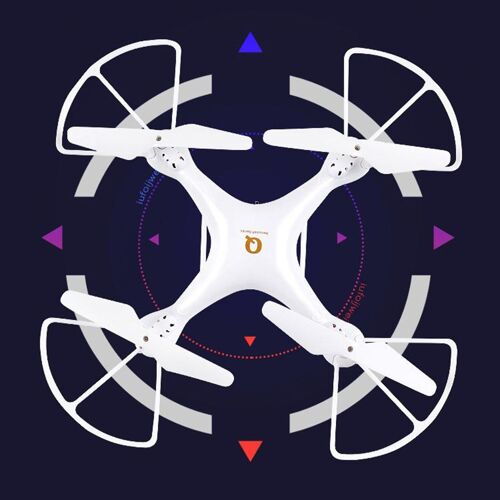 Drone Télécommandé Rc Quadrirotor, Jouet Avec Lumières Led Pour Débutants, 2.4gh-Générique