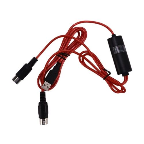 Adaptateur de câble entrée-sortie USB Midi à 5 broches, convertisseur pour ordinateur portable Windows, Mac, Ios, clavier de Piano musical