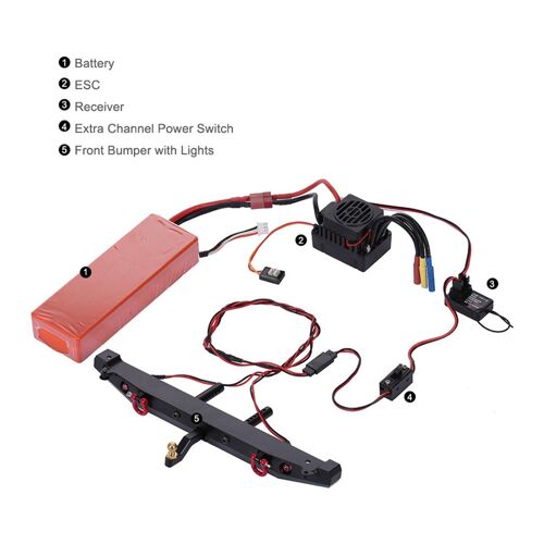 Câble Prolongé Récepteur Rc 2 Pièces, Canal Supplémentaire Pour Avion Drone Axial-Générique