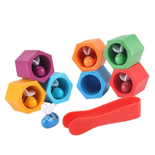 Jouet En Bois Montessori Pour Enfants, Petite Abeille, Musique, Intelligence, Cognition
