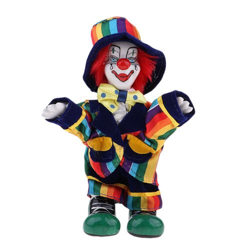 Poupée Clown Debout En Porcelaine 18cm, Poupées Portant Des Tenues De Comique, Jouet Drôle, Décoration De Fête