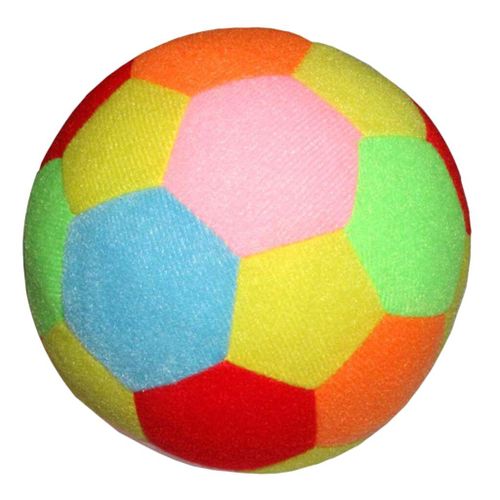 17cm Bébé Boules Arc-En-Ciel Hochet Football Jouet Avec Hochet, Petite Boule En Peluche Colorée Pour Nouveau-Né Enfant En Bas Âge