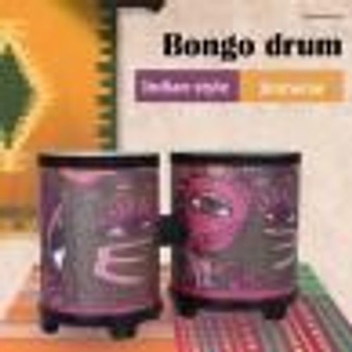 Bongos Indien En Bois Pour Enfants, Instrument De Musique À Percussion, Jouet Éducatif