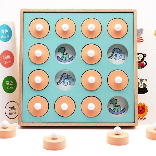 Jeu De Mémoire Montessori, Puzzle 3d En Bois, Jeu Éducatif Précoce, Jeu D'interaction En Famille, Jouet Pour Enfants