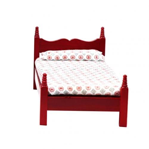 Meubles De Maison De Poupée Rétro 1:12, Coiffeuse En Bois, Banc De Lit, Meubles Miniatures, Jouet De Jeu Pour Enfants