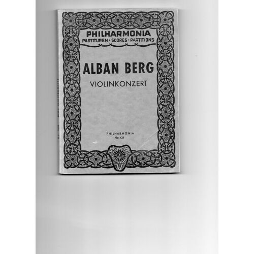 Alban Berg Violinkonzert Philarmonia