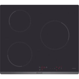 Brandt BPI6311B - Table de cuisson à induction - 3 plaques de cuisson - Niche - largeur : 56 cm - profondeur : 49 cm - noir - noir