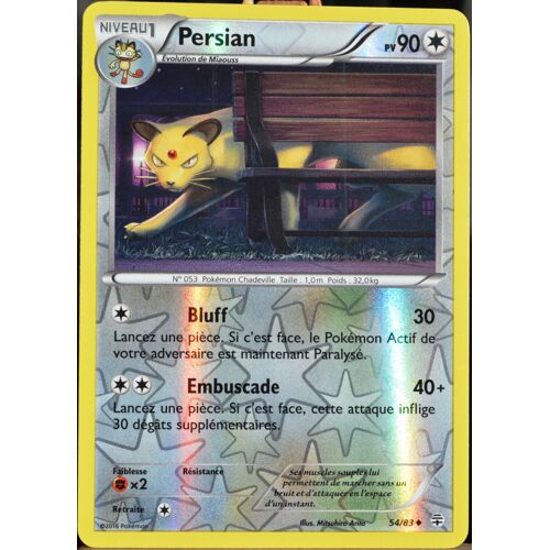 Carte Pokémon 54/83 Persian 90 Pv - Reverse Série Générations Neuf Fr
