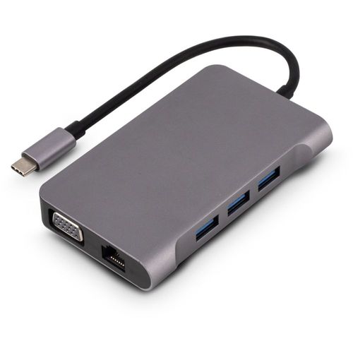Urban Factory HUBEE PLUS mobile station - Station d'accueil - USB-C 3.1 - HDMI, VGA - 1GbE