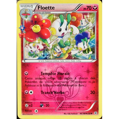 Carte Pokémon Rc18 Floette 70 Pv Rayonnement Neuf Fr