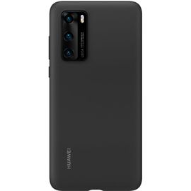 Huawei - Coque De Protection Pour T?L?Phone Portable - Silicone Liquide - Noir - Pour Huawei P40