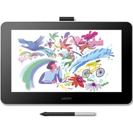 Wacom One DTC133 - Numériseur avec Écran LCD - 29.4 x 16.6 cm - filaire - USB, HDMI - blanc silex