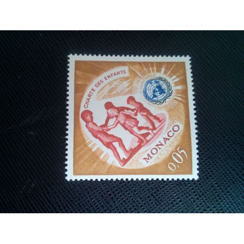 Timbre Monaco Yt 599 Enfants Jouant 'ring A Ring O' Roses' 1963 ( 160206 )