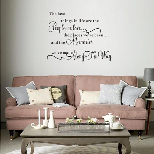 Citations de choses dans la vie Autocollant mural amovible Chambre à coucher Toile de fond Art Décalcomanie bricolage