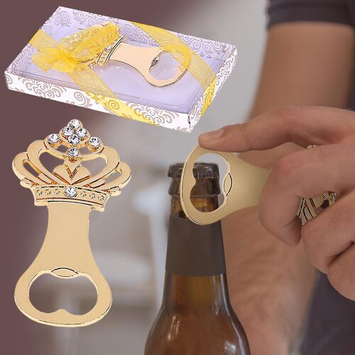 Creative Diamond Crown Bottle Opener Wedding Home Gift Box