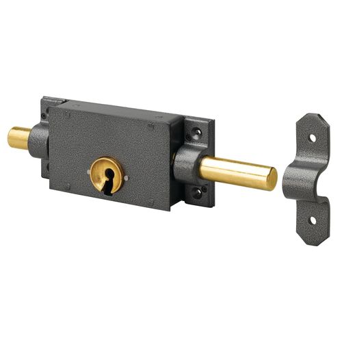 Serrure de porte de prison en applique - avec gâche - simple entrée MÉTALUX