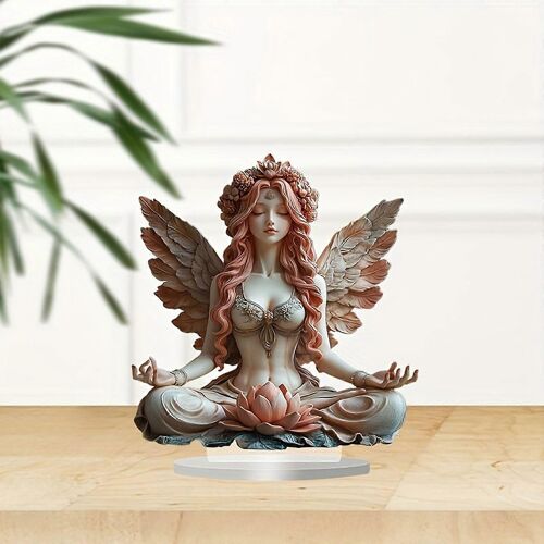 Bohemian Angel Statue Acrylic Signs Inspirational Desktop Decorations Home Decorations GAO245634