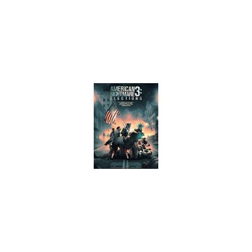 American Nightmare 3 Three Trois - Elections - The Purge Election Year - James De Monaco - Frank Grillo - Affiche De Cinéma Pliée 60x40 Cm