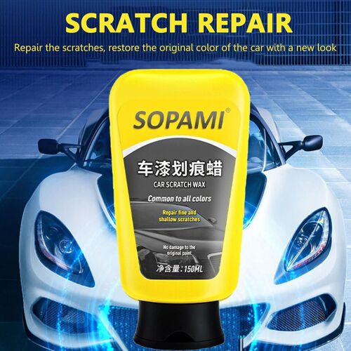Boîtes à outils 243369Sopami Cire à gratter pour peinture automobile 150ML, polissage de cristal de placage nanocristallin243369