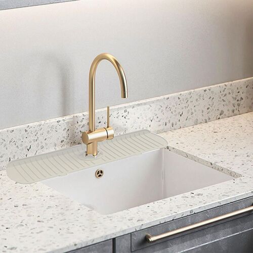 Silicone Sink Robinet Mat Évier Splashing Guard Draining Pad Robinet Water Catcher Mat pour cuisine et salle de bain