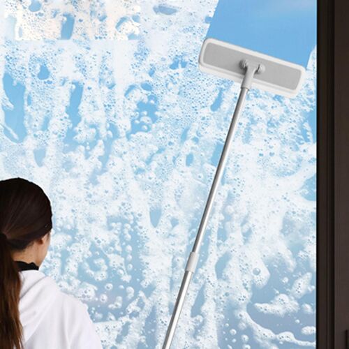 Nettoyant pour écran de fenêtre 3 en 1,Brosse de nettoyage de vitres,Outil de nettoyage de vitres,Grattoir à verre,Nettoyeur d¿écran en maille de fenêtre,Kit de nettoyage de vitres