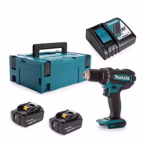 Perceuse visseuse 18V Li-Ion (2x4Ah) Ø13mm dans coffret Makpac - MAKITA DDF482RMJ