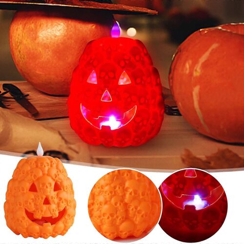 Halloween citrouille crânes décoré veilleuses fête ensemble accessoires chevaux lumières GAO3291