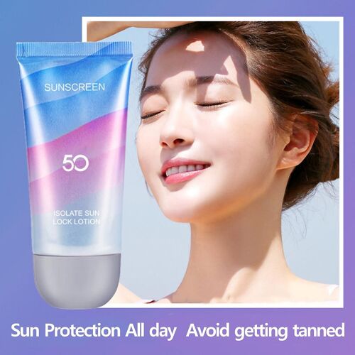 Crème Solaire D¿Été Spf30 Protège Contre Les Rayons Et Hydrate Et Soulage La Peau Brûlée Par Le Soleil 60g