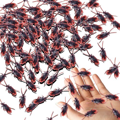Cadeaux de Mardi Gras Assez réaliste 50PCS Faux cafards Faux cafards Excellent moyen de jouer à une farce 242334