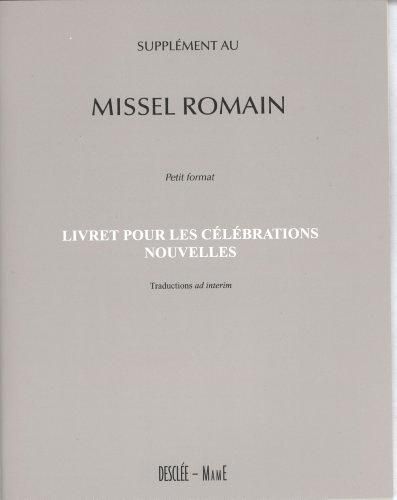 Supplément Au Missel Romain Petit Format Traductions Ad Interim
