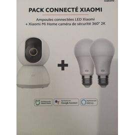 Pack Connecté Xiaomi (2 Ampoules connectées + caméra de sécurité 360°)