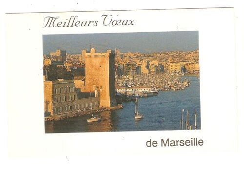 Bouches-Du-Rhône Meilleurs V¿Ux De Marseille Carte Postale Moderne Ak Greetings Postcard Bonne Année