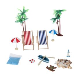 Parasol Pour Chaise Longue, Kits De Coques De Bateau Pour Maison De Poupée, 12 Pièces