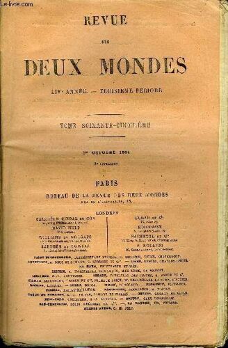 Revue Des Deux Mondes Live Annee N°3 - I. ¿ Olivier Maugant, Deuxième Partie, Par M. Victor Cherbuliez, De L'académie Française.Ii. ¿ Les Dernières Années D'un Rêveur, Par M. E. Caro ...